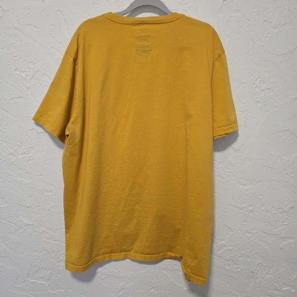Hurley Mustard Yellow Blue Red Top Size XL - Picture 4 of 7
